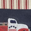 Star Spangled Truck Embroidered Dishtowel