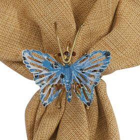 Blue Butterfly Napkin Ring