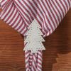 Cream Tree Napkin Ring