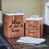 Farmhouse Wood Canister-Large
