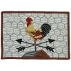 Break Of Day Rooster Hooked Rug 2 x 3