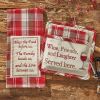 Fireside Plaid Decorative Dishtowel