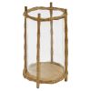 Williamsburg Bamboo Cast Metal Pillar With Glass