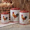 Break Of Day Rooster Set of 3 Canister Set
