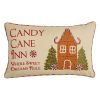 Christmas Memories Candy Cane Inn 12"X20" Pillow Set Feather Down Insert