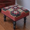 Folk Star Hooked Stool 16" Square