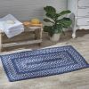 Bluestone Braided Rectangular Rug 27" x 45"