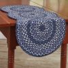 Bluestone Braided Table Runner 34" L