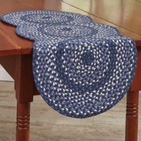 Bluestone Braided Table Runner 34" L