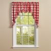 Wicklow Ruffled Swags 36" L - Red