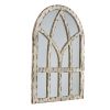 Cathedral Distressed Wood Mirror
