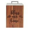 Farmhouse Wood Canister-Large