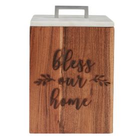 Farmhouse Wood Canister-Large