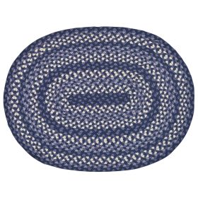 Bluestone Braided Oval Rug 32" x 42"
