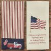 Star Spangled Truck Embroidered Dishtowel