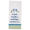 Butterflies Have Danced Embroidered Dishtowel
