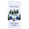 Chair Sittin' Embroideredroidered Dishtowel