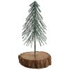 Brush Tree With Wood Base-Small