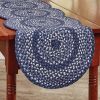 Bluestone Braided Table Runner 54" L