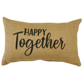 Happy Together Sentiment Pillow 12" x 7"