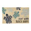 Don'T Worry Beach Happy Door Mat