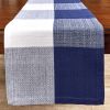Block Check Woven Table Runner 72" L