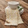 Golden Geo Dishtowel