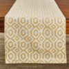 Golden Geo Table Runner 72" L