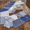 Block Check Woven Table Runner 72" L