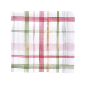 Bella Watercolor Plaid Napkin