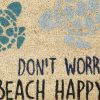 Don'T Worry Beach Happy Door Mat