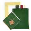 Camp Stripe  3 Dishtowel/ 1 Dishcloth Set