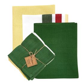 Camp Stripe  3 Dishtowel/ 1 Dishcloth Set