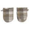 Bennet Plaid Mini Mitt Set of 2
