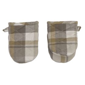 Bennet Plaid Mini Mitt Set of 2