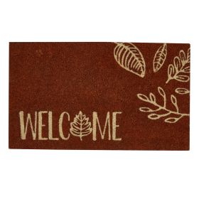 Graphic Leaves Welcome Doormat