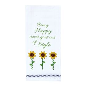 Being Happy Dishtowel