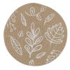 Leaf Round Trivet Stone