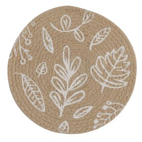 Leaf Round Trivet Stone