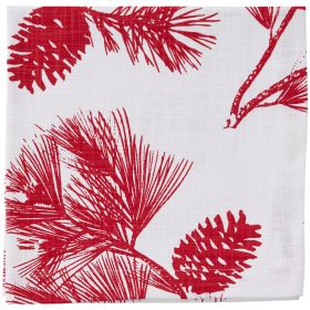 Patricia Heaton Home Cranberry Pinecone Napkin