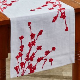 Patricia Heaton Home Berry Elegance Table Runner  36"L