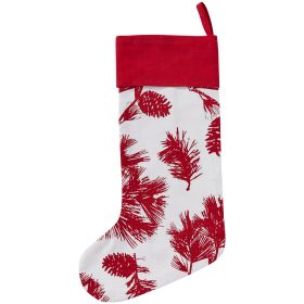 Patricia Heaton Home Cranberry Pinecone Stocking