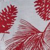 Patricia Heaton Home Cranberry Pinecone Table Runner  36"L