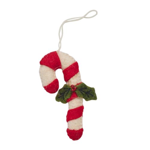 Candy Cane Felt Ornament