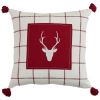 Eva & Co Christmas Cheer Reindeer Pillow 20" - Polyester Insert