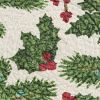 Boughs Of Holly Printed Braided Trivet 8"