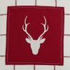 Eva & Co Christmas Cheer Reindeer Pillow 20" - Feather Down Insert