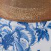 Patricia Heaton Home Floral And Flitter Canisters Set Of 2 - Blue