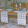 Eva & Co Antler Napkins Set Of 4 - Check