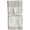 Eva & Co Antler Napkins Set Of 4 - Check
